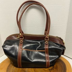 Brahmin Vintage Shoulder Leather Bag